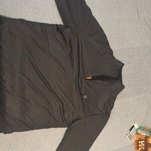 USA PALM REVERSIBLE Sherpa sweater Black Quarter Zip